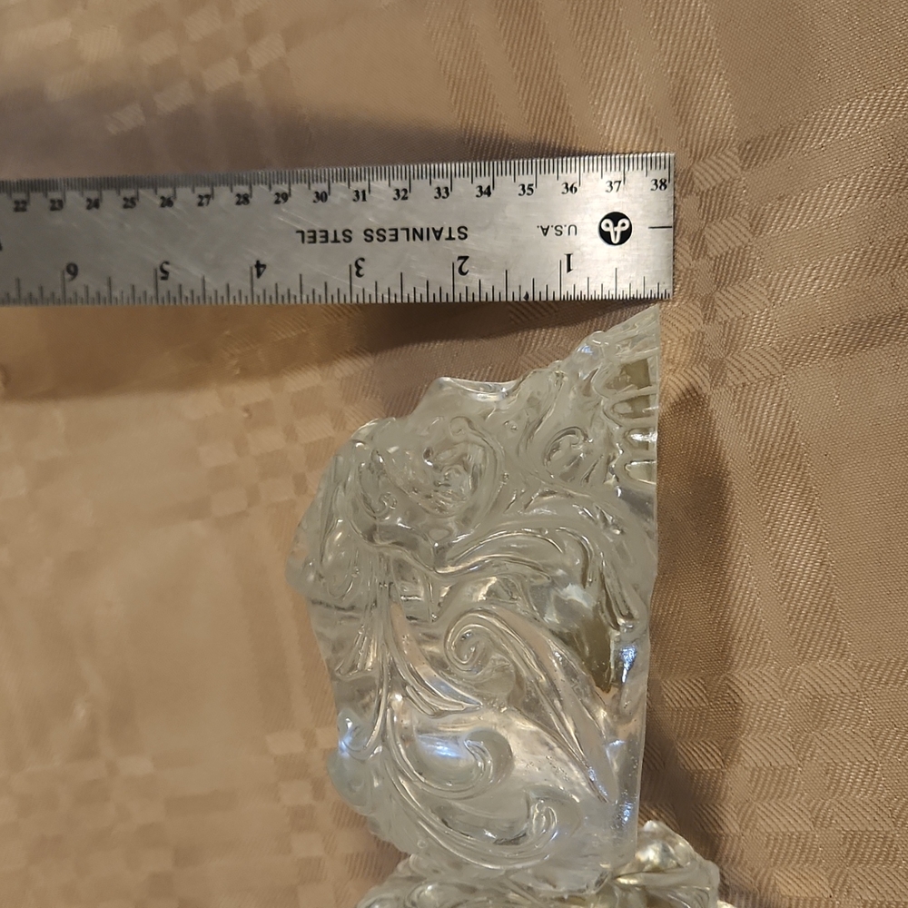 Clear Resin Handmade Skull Tealight Holder - Picture 6 of 7